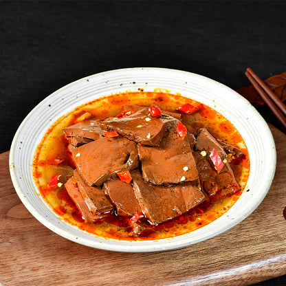 Spicy duck blood