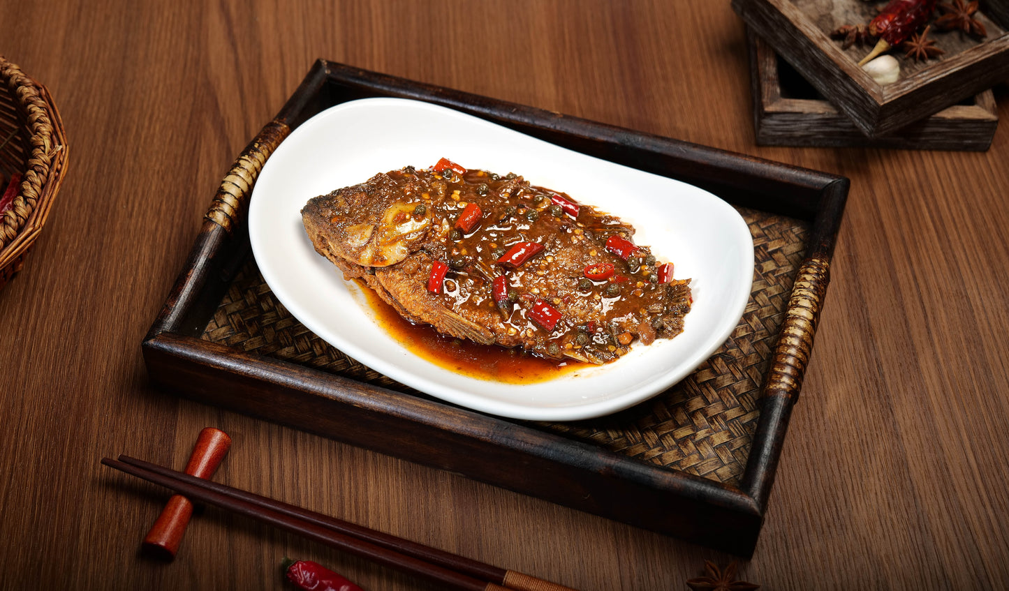 Spicy grilled fish