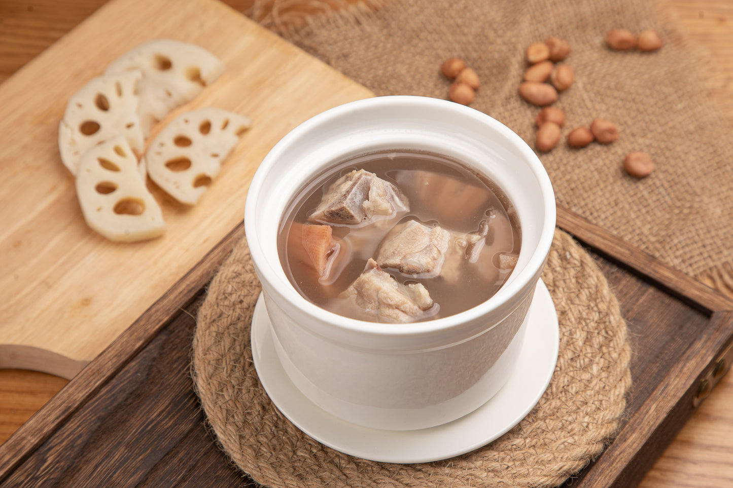 Lotus root and spine soup