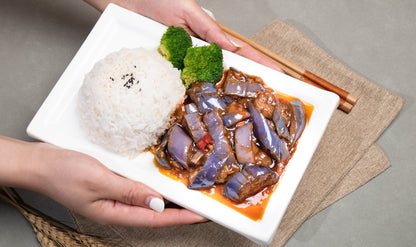 Eggplant with minced pork and fish sauce