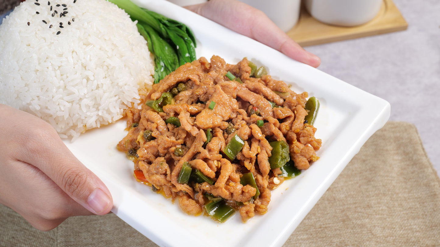 Shredded Pork with Green Peppercorns