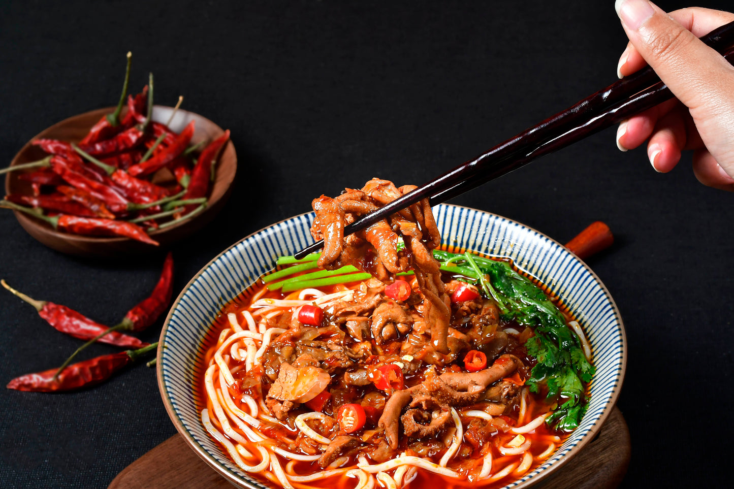 Spicy and Sour Chicken Noodles