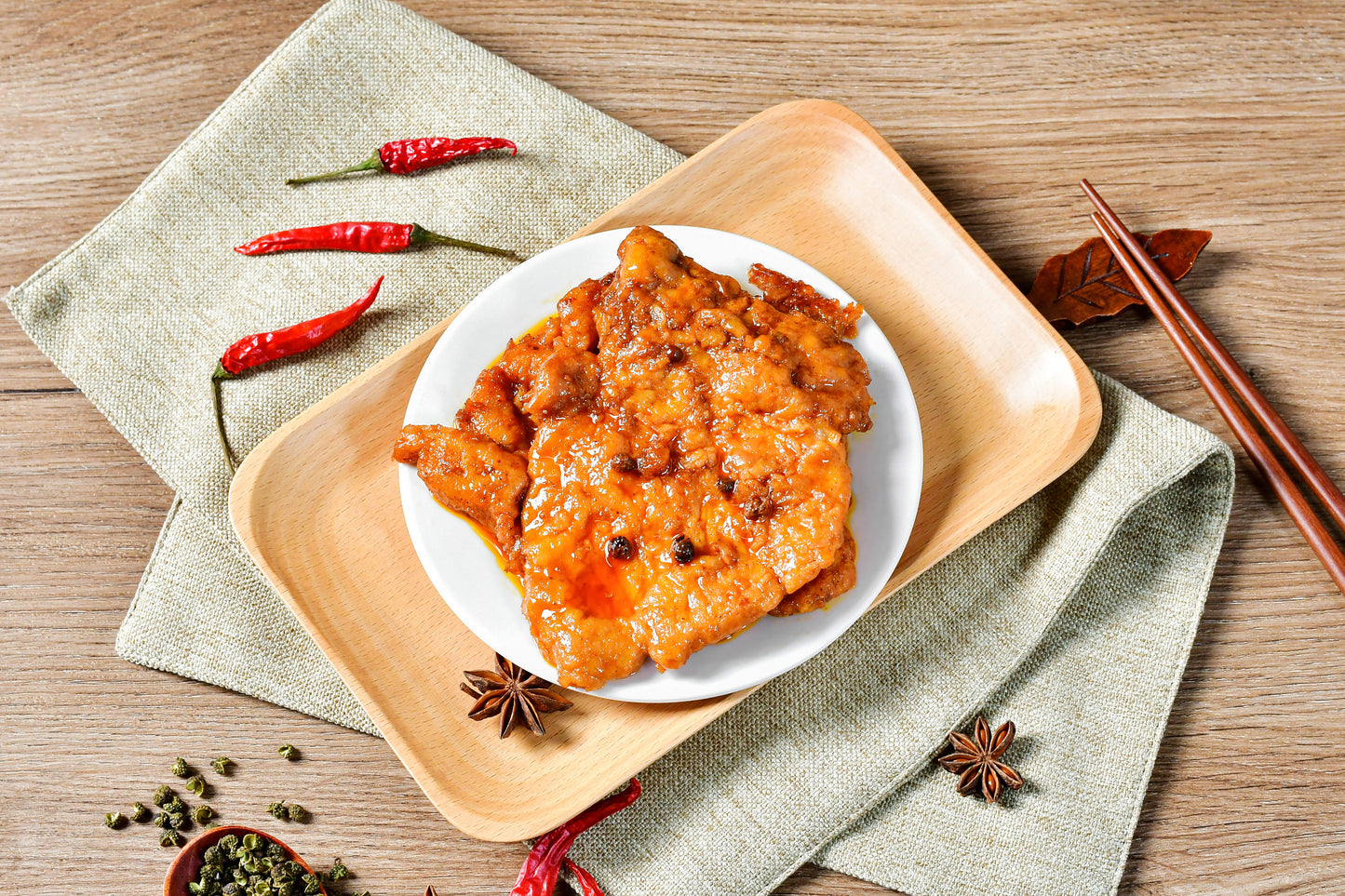 Spicy pork chops