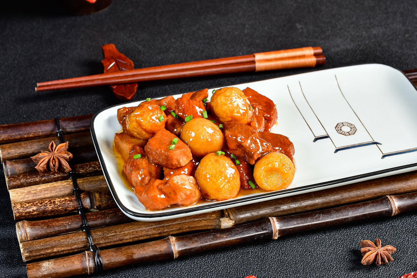 Braised Pork Belly Shaped Like Ancient Gold Ingots